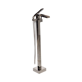 'The Waterlands' No.041PN Freestanding Floor Mounted Tub Faucet in Polished Nickel