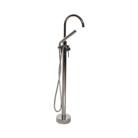 'The Waterlands' No.172PN Freestanding Floor Mounted Tub Faucet in Polished Nickel