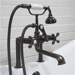 Deck mounted Victoriana vintage tub filler in Oil Rubbed Bronze