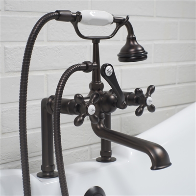 Deck mounted Victoriana vintage tub filler in Oil Rubbed Bronze