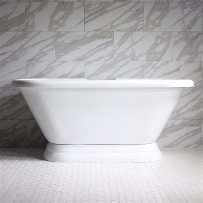 SanSiro VTAPD59 Freestanding 59 inch Air Jetted Double Ended Tub