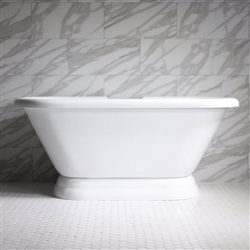 SanSiro VTAPD67 Freestanding 67 inch AIR Jetted Double Ended Tub