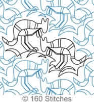 Digital Quilting Design Kanga-Rooty by 160 Stitches.