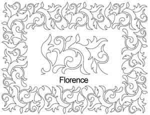 Digital Quilting Design Florence Border Set by Anne Bright.