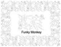 Digital Quilting Design Funky Monkey Border Set by Anne Bright.