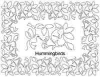 Digital Quilting Design Hummingbirds Border Set by Anne Bright.