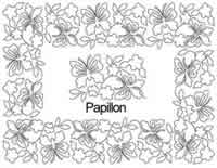 Digital Quilting Design Papillon Border Set by Anne Bright.