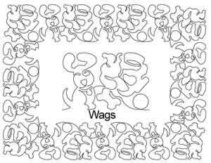 Digital Quilting Design Wags Border Set by Anne Bright.
