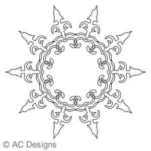 Digital Quilting Design Arrow 2A by AC Designs.