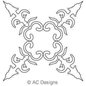 Digital Quilting Design Arrow 2AB by AC Designs.