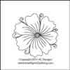 Digital Quilting Design Cotie Circle Center by AC Designs.