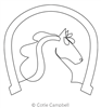 Horse Head Motif 2 by AC Designs.
