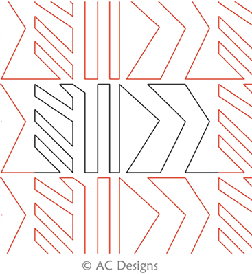 Digital Quilting Design Rick Rack by AC Designs.