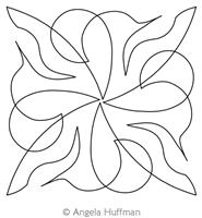 Dunbar Block 5 by Angela Huffman. This image demonstrates how this computerized pattern will stitch out once loaded on your robotic quilting system. A full page pdf is included with the design download.