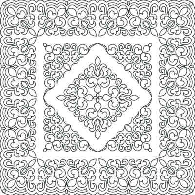Digital Quilting Design Charlotte Set by Apricot Moon.