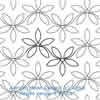 Digital Quilting Design Dainty Lady Floral by Apricot Moon.