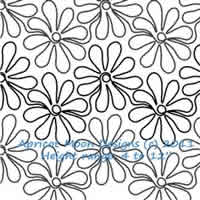 Digital Quilting Design Daisy Doodles by Apricot Moon.