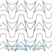 Digital Quilting Design Drum Beat by Apricot Moon.