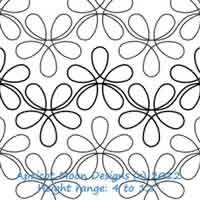 Digital Quilting Design Flower Child by Apricot Moon.