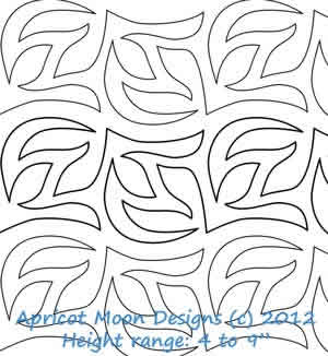 Digital Quilting Design Forest Floor by Apricot Moon.