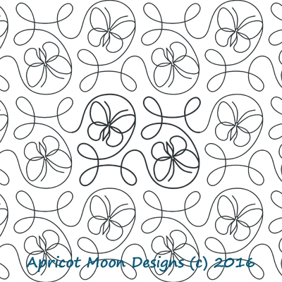 Digital Quilting Design Ginger Flight by Apricot Moon.