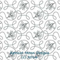Digital Quilting Design Ginger Skeeter by Apricot Moon.