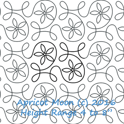 Digital Quilting Design Ginger Spring by Apricot Moon.