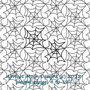 Digital Quilting Design Haunted Web by Apricot Moon.