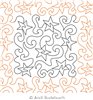 Digital Quilting Design Star Swirl Panto by Andi Rudebusch.