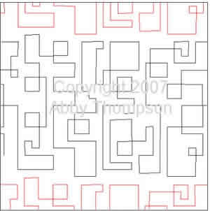 Digital Quilting Design Circuit Board by Abby Thompson.