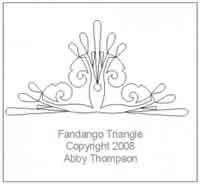 Digital Quilting Design Fandango Triangle by Abby Thompson.