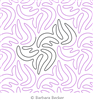 Digital Quilting Design Banana Swirl by Barbara Becker.