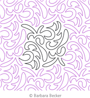 Festival by Barbara Becker. This image demonstrates how this computerized pattern will stitch out once loaded on your robotic quilting system. A full page pdf is included with the design download.