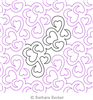 Hearts Entwined by Barbara Becker. This image demonstrates how this computerized pattern will stitch out once loaded on your robotic quilting system. A full page pdf is included with the design download.