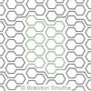 Digital Quilting Design Honeycomb Bars by Brandon Smythe.