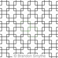 Digital Quilting Design Simple Squares by Brandon Smythe.