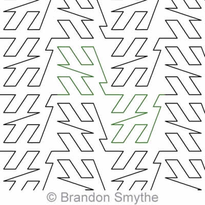 Digital Quilting Design Z Order Fill 2 by Brandon Smythe.