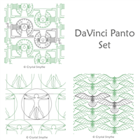 Digital Quilting Design DaVinci Panto Set by Crystal Smythe.