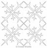 Digital Quilting Design Frosty Beauty Snowflake Block by Crystal Smythe.