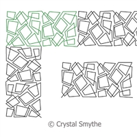 Digital Quilting Design Ice Cubes Border or Panto 2 by Crystal Smythe.