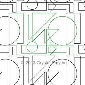 Digital Quilting Design Modern Geometry 1 by Crystal Smythe.