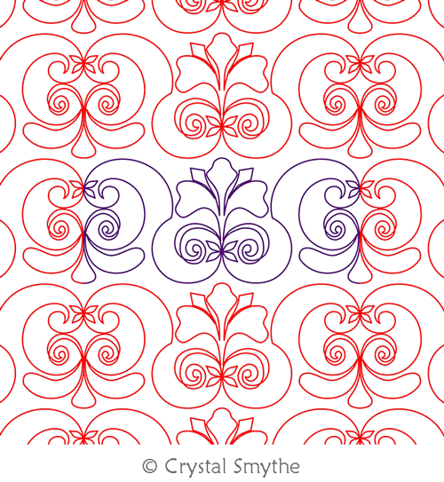 Digital Quilting Design Roma Gate by Crystal Smythe.