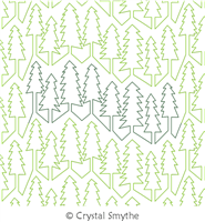 Digital Quilting Design See the Trees by Crystal Smythe.
