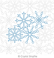Digital Quilting Design Snowlace by Crystal Smythe.