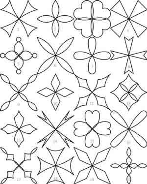 Digital Quilting Design Stack n' Stitch Simple Blocks by Crystal Smythe.