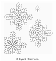 Digital Quilting Design Irish Chain Feather Block Set by Cyndi Herrmann.
