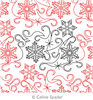 Digital Quilting Design Snowflake Panto by Celine Spader.