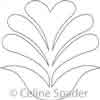 Digital Quilting Design True Heart Motif by Celine Spader.