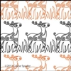 Digital Quilting Design Christmas Reindeer Border Panto 1 by Celine Spader.