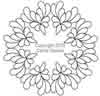 Digital Quilting Design Celine's Feathered Wreath by Celine Spader.